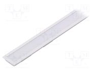 Profiles for LED modules; white; white; L: 1m; GROOVE14; aluminium TOPMET