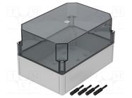 Enclosure: multipurpose; X: 180mm; Y: 254mm; Z: 165mm; PK; light grey RITTAL