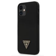 Guess GUHCP12SLSTMBK iPhone 12 mini 5,4" black/czarny hardcase Silicone Triangle Logo, Guess