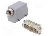 Connector: HDC; plug; male; EPIC KIT; PIN: 16; 16A; 500V; 16+PE; M25 LAPP