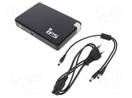 Power supply: router UPS; 15W; 5V,9V,12V,24V; 160x105x28mm; 8.8Ah IPS