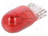 Filament lamp: automotive; W2,1x9,5d; red; 12V; 5W; VISIONPRO ELTA