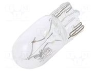 Filament lamp: automotive; W2,1x9,5d; transparent; 24V; 5W ELTA