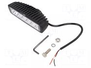 Lamp: working; 18W; 10÷30VDC; 6500K; -30÷60°C; 160x55x45mm; IP67 ELTA