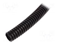 Protective tube; Size: 16; black; L: 50m; with pilot wire; RKGS AKS ZIELONKA
