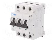 Circuit breaker; 230/400VAC; Inom: 3A; Poles: 3; Charact: C; 15kA EATON ELECTRIC