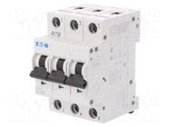Circuit breaker; 230/400VAC; Inom: 3A; Poles: 3; Charact: C; 15kA EATON ELECTRIC