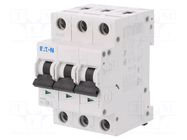 Circuit breaker; 230/400VAC; Inom: 6A; Poles: 3; Charact: C; 15kA EATON ELECTRIC