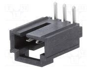 Socket; wire-board; male; SL; 2.54mm; PIN: 3; THT; tinned; angled 90° MOLEX