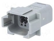 Connector: automotive; terminals, size 16; plug; male; ML-XT; grey MOLEX