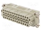 Connector: HDC; female; HEE; PIN: 46; 46+PE; size 8; w/o contacts TE Connectivity