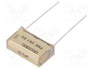 Capacitor: paper; 100nF; 300VAC; 20.3mm; ±10%; THT; PME261; 630VDC KEMET