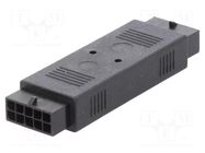 Connector: wire-wire; coupler; male; PIN: 10; Micro-Fit 3.0; 3mm MOLEX