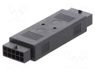Connector: wire-wire; coupler; male; PIN: 10; Micro-Fit 3.0; 3mm MOLEX