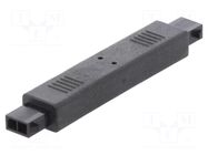 Connector: wire-wire; coupler; male; PIN: 2; Micro-Fit 3.0; Inom: 3A MOLEX