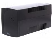 Power supply: UPS; 720W; 1.2kVA; 230V; 140x347x170mm; Schuko x3 IPS