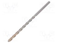 Drill bit; for concrete; Ø: 8mm; L: 200mm; metal; cemented carbide METABO