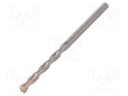 Drill bit; for concrete; Ø: 5mm; L: 85mm; metal; cemented carbide METABO