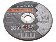 Grinding wheels; Ø: 150mm; Øhole: 22.23mm; Disc thick: 6mm; steel METABO