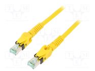 Patch cord; S/FTP; 6a; stranded; Cu; PUR; yellow; 20m; 27AWG; Cores: 8 HARTING