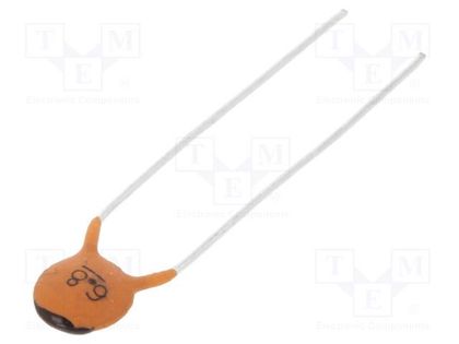 Capacitor: ceramic; 6.8pF; 100V; C0G; ±10%; THT; 5mm SR PASSIVES CC-6P8/100