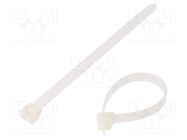 Cable tie; L: 150mm; W: 7.6mm; polyamide; 533N; natural; -40÷85°C AKS ZIELONKA