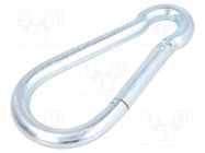 Carabiner; steel; for rope; L: 160mm; zinc; 13mm DROMET