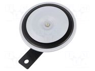 Signaller: sound; 12VDC; screw type; 335Hz; automotive; Øout: 95mm ELTA