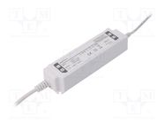 Power supply: switching; LED; 36W; 12VDC; 3A; 220÷240VAC; IP67; 85% ESPE