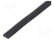 Hole and edge shield; PVC; L: 10m; black; H: 8mm; W: 4.5mm; -30÷70°C KURANT