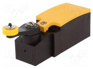 Limit switch; lever R 27mm, plastic roller Ø14mm; NO + NC; 6A EATON ELECTRIC