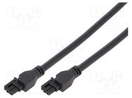 Cable; Micro-Fit 3.0; female; PIN: 2; Len: 0.5m; 5.5A; Colour: black MOLEX