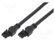 Cable; Micro-Fit 3.0; female; PIN: 2; Len: 2m; 5.5A; Insulation: PVC MOLEX