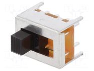 Switch: slide; Pos: 3; DP3T; 0.1A/12VDC; ON-ON-ON; THT; 12.6x4.3x4mm C&K