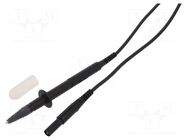 Test lead; 16A; probe tip,banana plug 4mm; Len: 1m; red SCHÜTZINGER