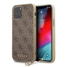 Guess 4G Charms Collection case for iPhone 12 Pro Max - brown, Guess