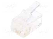 Connector: RJ11; plug; PIN: 4; 4p4c; for cable; IDC,crimped ENCITECH