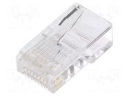 Connector: RJ45; plug; PIN: 8; 8p8c; for cable; IDC,crimped ENCITECH
