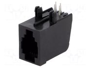 Connector: RJ9; socket; PIN: 4; 4p4c; THT; angled ENCITECH