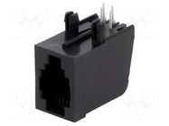 Connector: RJ9; socket; PIN: 4; 4p4c; THT; angled ENCITECH
