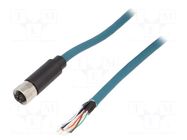 Connector: M12; plug; female; PIN: 8; straight; X code-ProfiNET BULGIN
