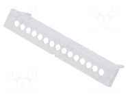 Terminals cover; UL94V-0; ABS; 5.08mm; 4pcs. KRADEX