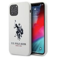 US Polo USHCP12LSLHRWH iPhone 12 Pro Max 6.7&quot; white/white Silicone Collection, U.S. Polo Assn.