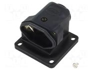 Enclosure for connectors: HDC; size 3A; Han® HPR; threaded joint HARTING