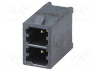 Connector: wire-board; socket; male; Mega-Fit; 5.7mm; PIN: 2; 23A 