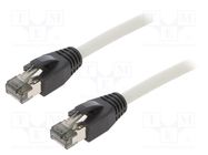 Patch cord; S/FTP; Cat 8.1; stranded; Cu; LSZH; grey; 1.5m; 26AWG LOGILINK