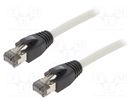 Patch cord; S/FTP; Cat 8.1; stranded; Cu; LSZH; grey; 5m; 26AWG LOGILINK