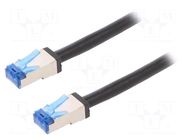 Patch cord; RJ45 plug,both sides; S/FTP; 6a; stranded; Cu; PE; 5m LOGILINK