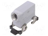 Enclosure for connectors: HDC; size 77.27; for cable; angled ILME