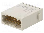 Connector: HDC; module; male; 10A; 250V; Han-Modular®; PIN: 12 HARTING